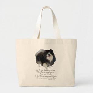 Bolsa Tote Grande Presente de Pomerânia Negra