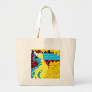 Bolsa Tote Grande Presente de Tristan e de Iseult com citações