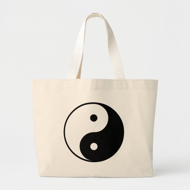 Bolsa Tote Grande Presente de Yin Yang (Frente)