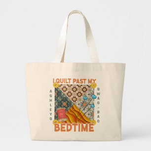 Bolsa Tote Grande Presente Divertido para Quilters