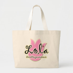 Bolsa Tote Grande Presente do dia das mães de Lola do filipino