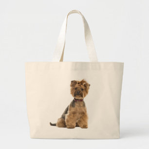 Bolsa Tote Grande Presente para Amante de Cachorro Yorkie Filhote Yo