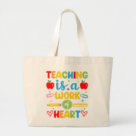Bolsa Tote Grande Presente para professor Ensinar é um trabalho do c