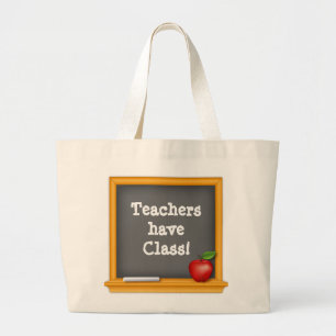 Bolsa Tote Grande Presente perfeito - Professores têm classe!