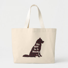 Bolsa Tote Grande Presentes BFF Siberianos HUSKY