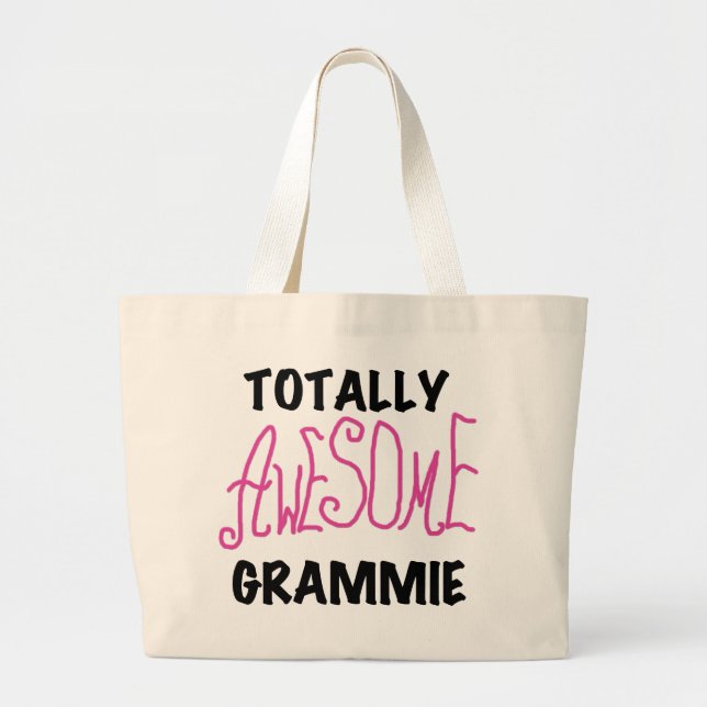 Bolsa Tote Grande Presentes cor-de-rosa totalmente impressionantes (Frente)