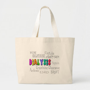Bolsa Tote Grande Presentes da terminologia da diálise