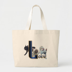 Bolsa Tote Grande Presentes de Bulldog Francês