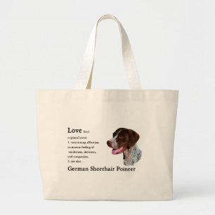 Bolsa Tote Grande Presentes de Ponteiro Alemão Curto