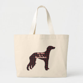 Bolsa Tote Grande Presentes de Saluki BFF