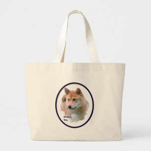 Bolsa Tote Grande Presentes de Shiba Inu