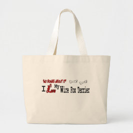 Bolsa Tote Grande Presentes de Terrier Fox com Fio