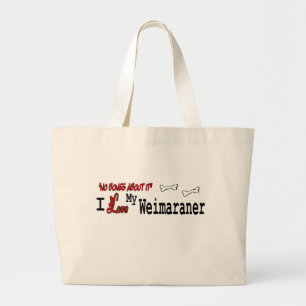 Bolsa Tote Grande Presentes de Weimaraner