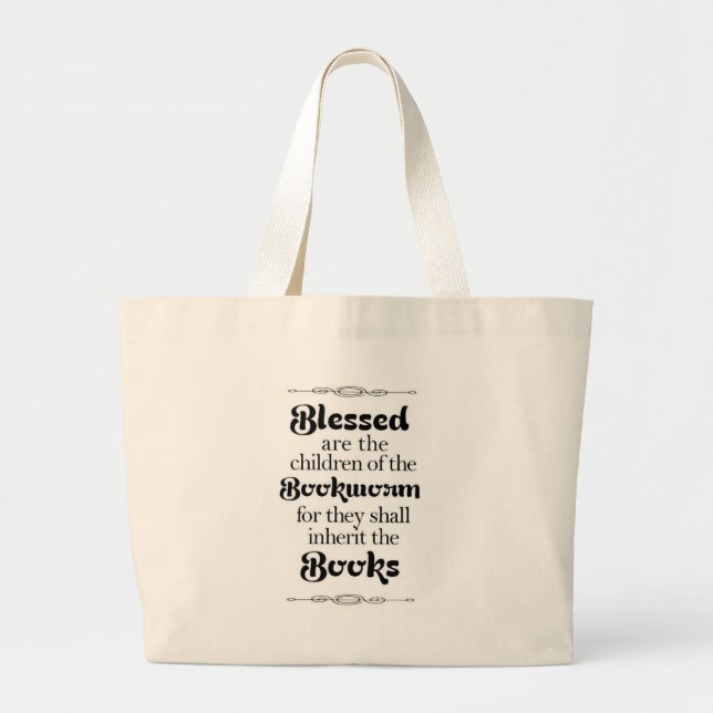 Bolsa Tote Grande Presentes do Booklover (Frente)