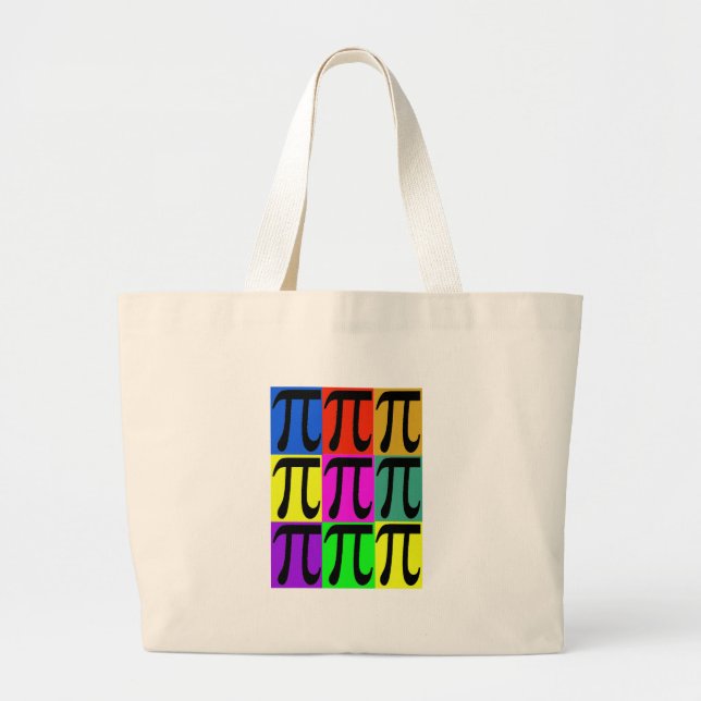 Bolsa Tote Grande Presentes do dia POPART do Pi (Frente)