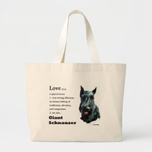 Bolsa Tote Grande Presentes do Gigante Schnauzer