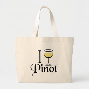 Bolsa Tote Grande Presentes do Pinto Grigio Wine Lover