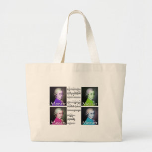 Bolsa Tote Grande Presentes dos amantes de Mozart