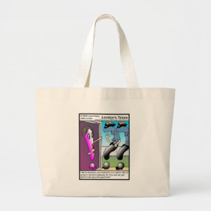 Bolsa Tote Grande Presentes e Camisetas de Desenhos Engraçados da Po