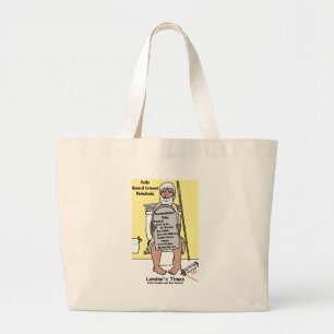 Bolsa Tote Grande Presentes e Camisetas Engraçadas para Ler no Banhe
