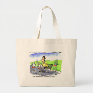Bolsa Tote Grande Presentes Engraçados Camisetas e Colecionáveis de