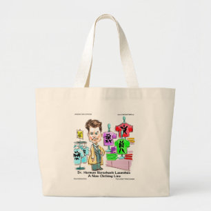 Bolsa Tote Grande Presentes Engraçados da Rorschach Brands, Camiseta