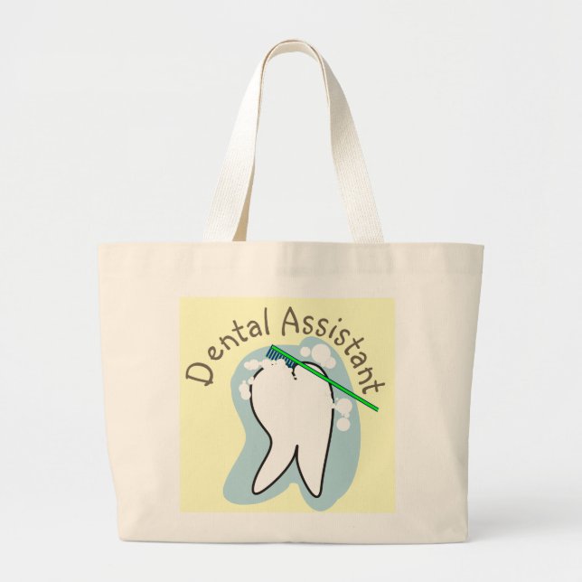 Bolsa Tote Grande Presentes exclusivos do dental Assistant (Frente)