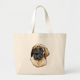 Bolsa Tote Grande Presentes ingleses da arte do Mastiff