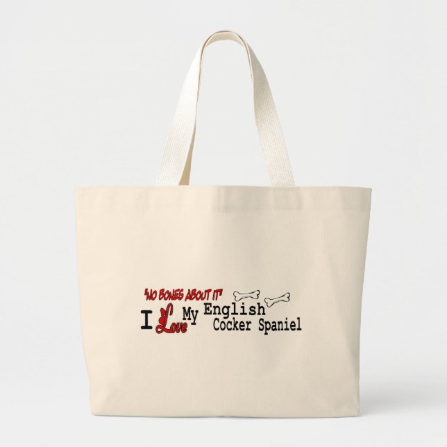 Bolsa Tote Grande Presentes Ingleses do Cocker Spaniel (Frente)