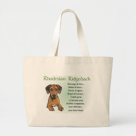 Bolsa Tote Grande Presentes Ridgeback da Rodésia