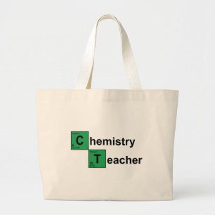 Bolsa Tote Grande Preto do professor da química