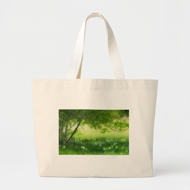 Bolsa Tote Grande Primavera Daffodils (Frente)