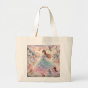 Bolsa Tote Grande Princesa Adorada: Terra do Encantamento