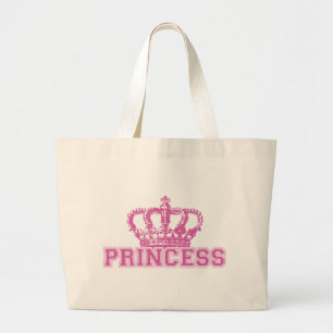Bolsa Tote Grande Princesa de coroa