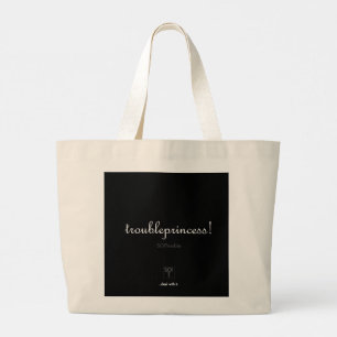 Bolsa Tote Grande princesa perturbada! grande saco de toques