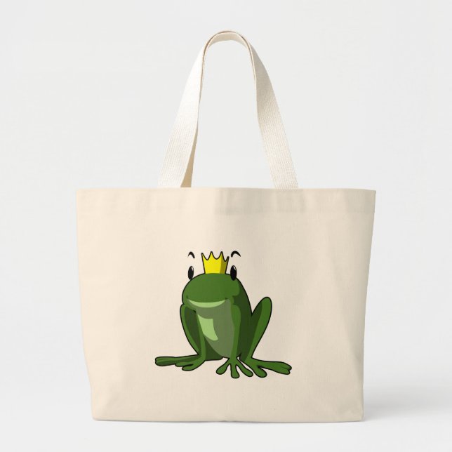 Bolsa Tote Grande Príncipe do sapo (Frente)