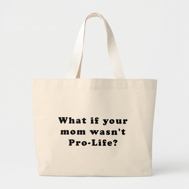 Bolsa Tote Grande Pro vida (Frente)