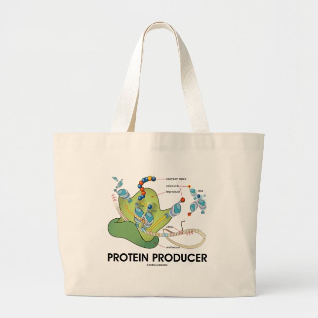 Bolsa Tote Grande Produtor da proteína (síntese da proteína da (Frente)