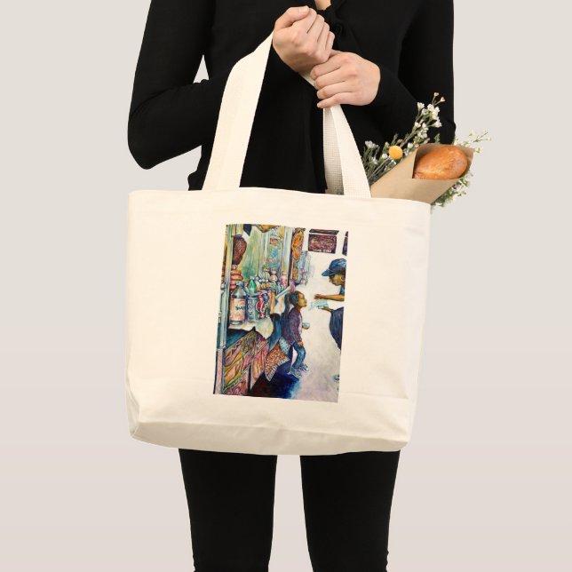 Bolsa Tote Grande Produz a esperança (Frente (produto))