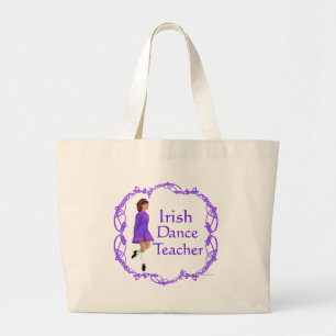 Bolsa Tote Grande Professor de Dança Irlandesa - Roxo