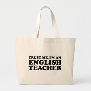 Bolsa Tote Grande Professor de inglês