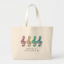 Professor de Música Colorida Treble Clef