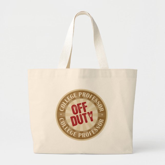 Bolsa Tote Grande Professor fora de serviço da faculdade (Frente)