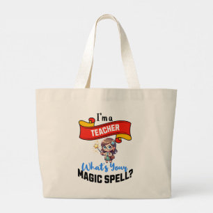 Bolsa Tote Grande Professor Magic Spell - Ideia de presente divertid