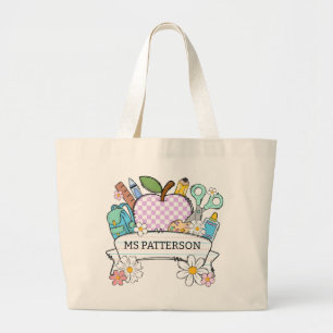 Bolsa Tote Grande Professor Personalizado Divertido