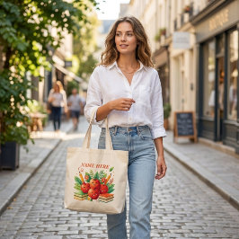 Bolsa Tote Grande Professor Personalizado Gráfico de Maçã Fofo Custo