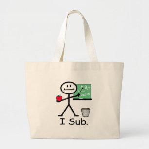 Bolsa Tote Grande Professor Substitute