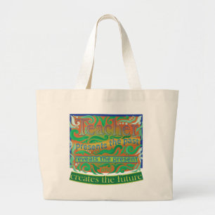 Bolsa Tote Grande Professora cria o futuro / Apreciação do Profess