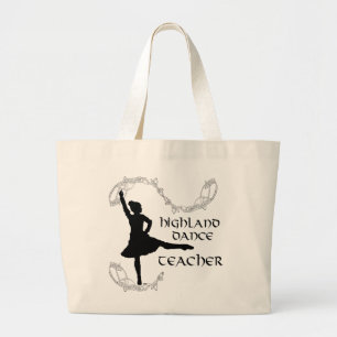 Bolsa Tote Grande Professora de Dança Highland - Silhouette Preta