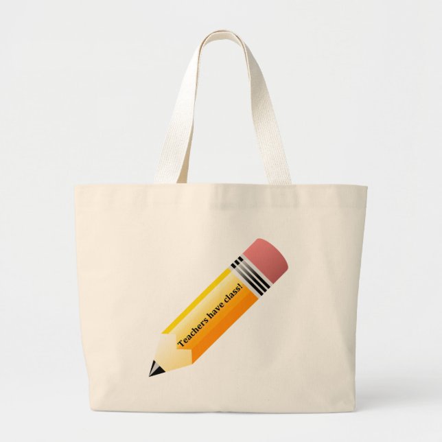Bolsa Tote Grande professores têm aula (Frente)